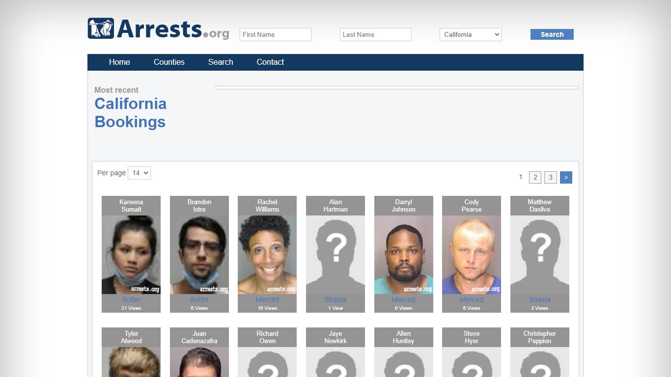 California Arrests and Inmate Search